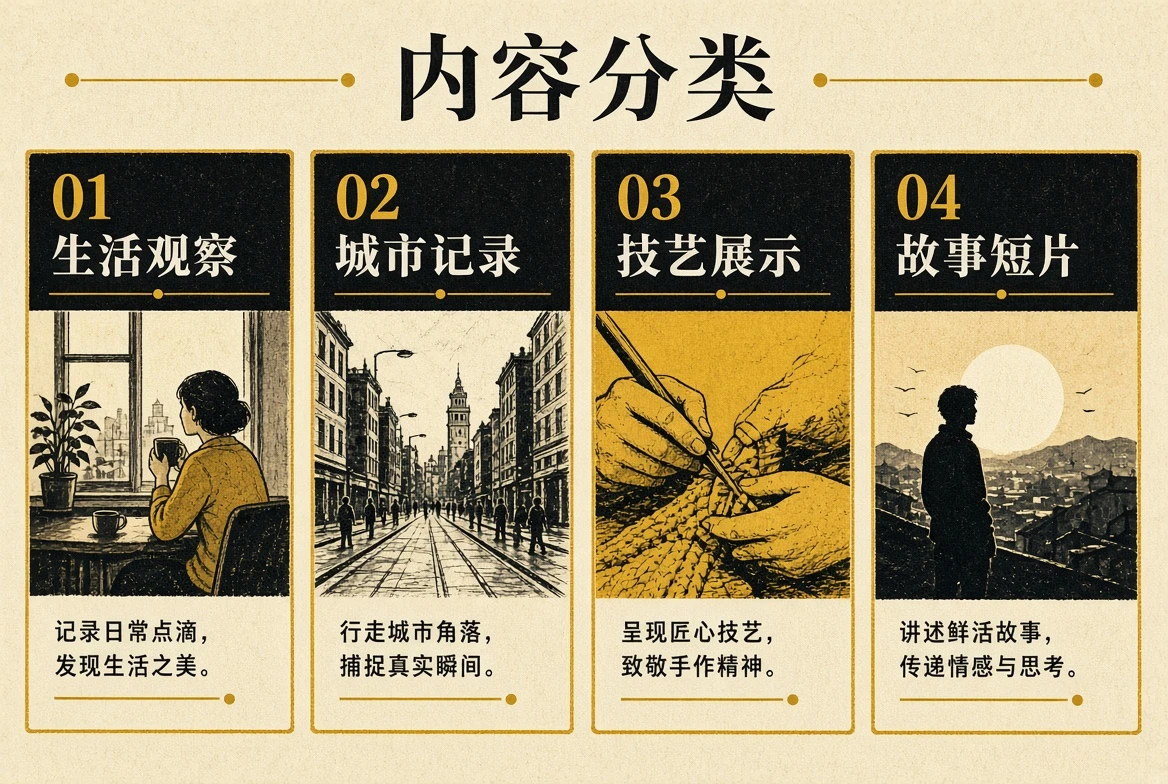 黄果短视频内容分类